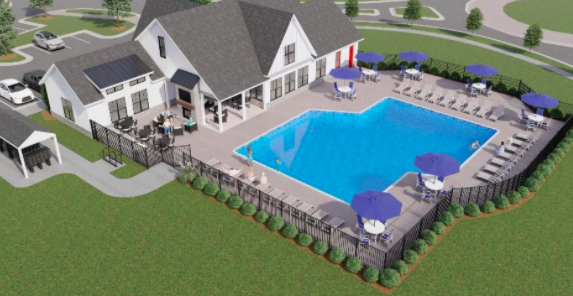 Community Amenity Center at Enclave at Leesville from HHHunt Homes, presented by My NC Homes 